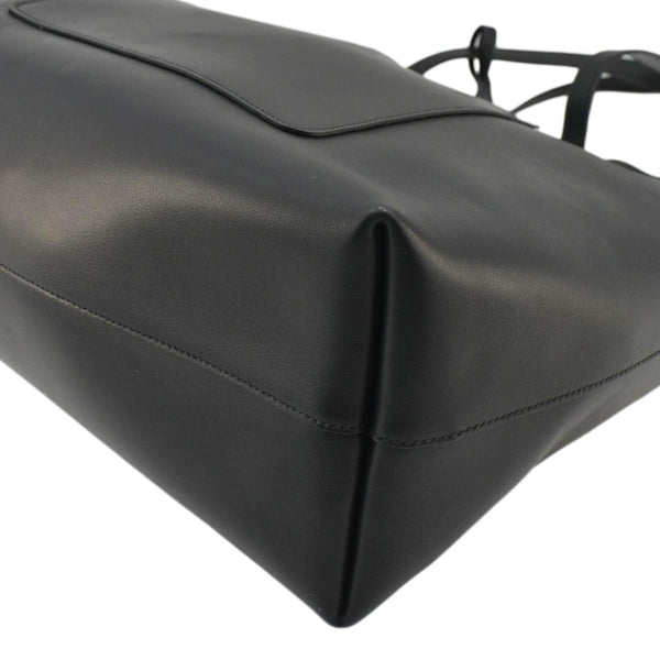 PRADA City Large Calf Leather Shopping Tote Shoulder Bag Black