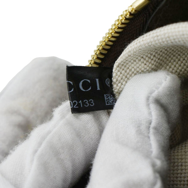 GUCCI Dollar Ophidia Web Small GG Supreme Monogram Canvas New Acero Shoulder Bag Beige 735132