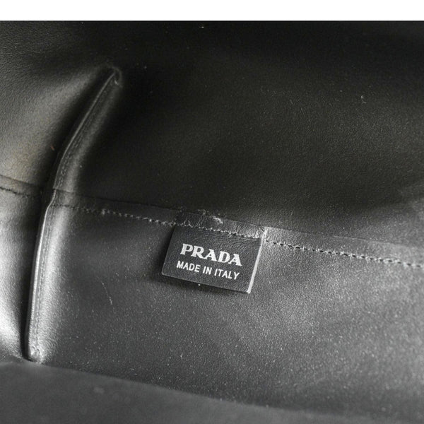 PRADA City Large Calf Leather Shopping Tote Shoulder Bag Black