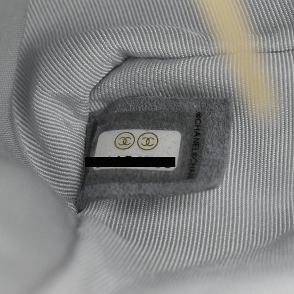 CHANEL 19 Medium Flap Quilted Leather Shoulder Bag Metallic Silver