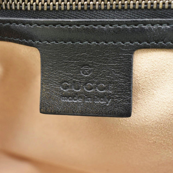 GUCCI GG Marmont Small Matelasse Leather Crossbody Bag Black 443497