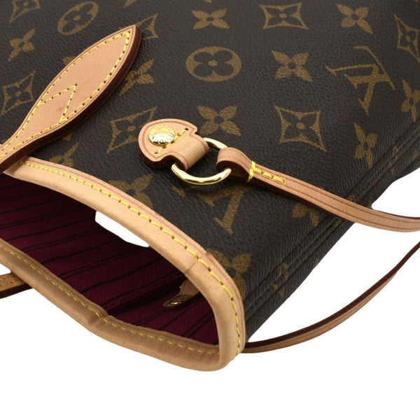 LOUIS VUITTON Neverfull PM Monogram Canvas Tote Bag Fuchsia