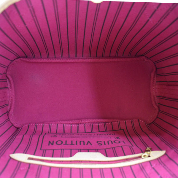 LOUIS VUITTON Neverfull PM Monogram Canvas Tote Bag Fuchsia