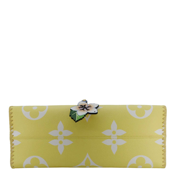 LOUIS VUITTON Onthego GM By The Pool Raffia Canvas Tote Bag Multicolor