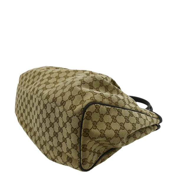 GUCCI Sukey Large GG Monogram Canvas Tote Bag Beige 364840