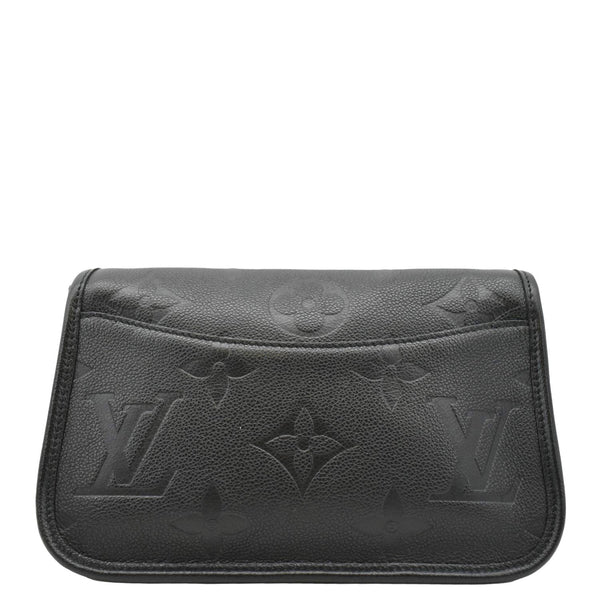 LOUIS VUITTON Diane Empreinte Leather Crossbody Bag Black