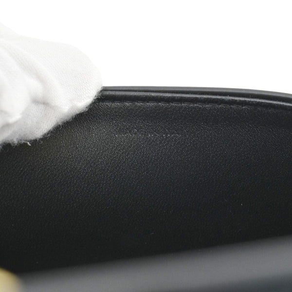 CELINE Triomphe Shiny Calfskin Leather Shoulder Bag Black