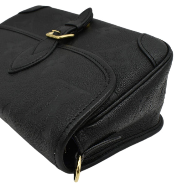 LOUIS VUITTON Diane Empreinte Leather Crossbody Bag Black