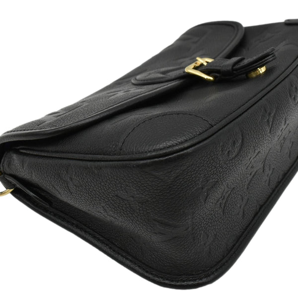 LOUIS VUITTON Diane Empreinte Leather Crossbody Bag Black