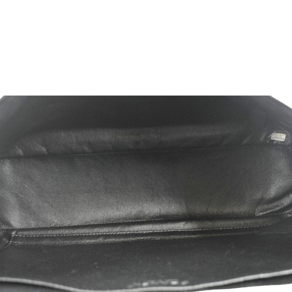 CHANEL Classic Maxi Single Flap Caviar Leather Shoulder Bag Black