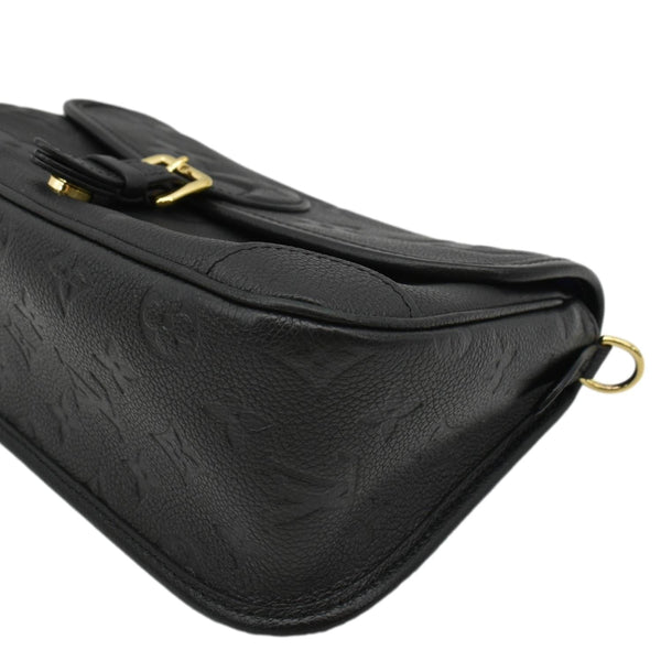 LOUIS VUITTON Diane Empreinte Leather Crossbody Bag Black