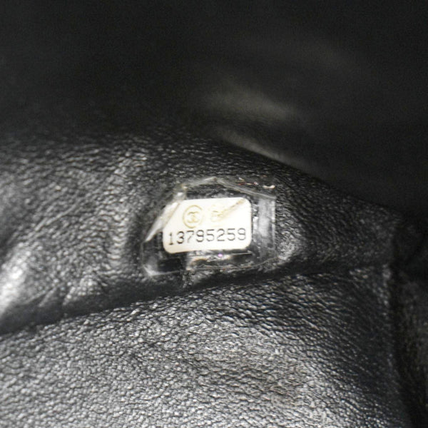 CHANEL Classic Maxi Single Flap Caviar Leather Shoulder Bag Black