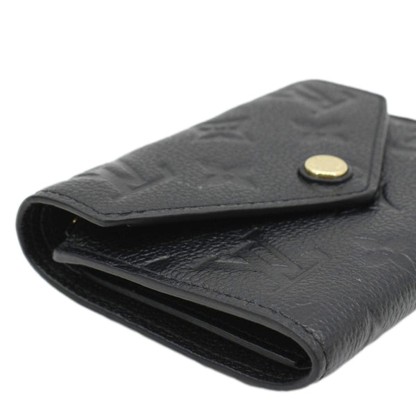 LOUIS VUITTON Victorine Monogram Empreinte Wallet Black