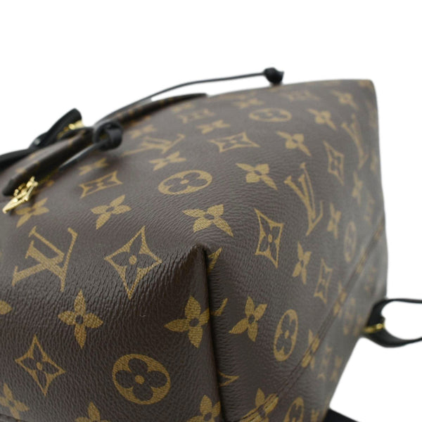 LOUIS VUITTON Montsouris NM Monogram Canvas Leather Backpack Bag Black