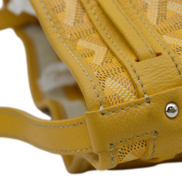 GOYARD Petit Flot PM Canvas Bucket Bag Yellow