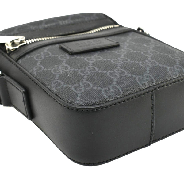 GUCCI GG Supreme Canvas Web Messenger Bag Black 598103
