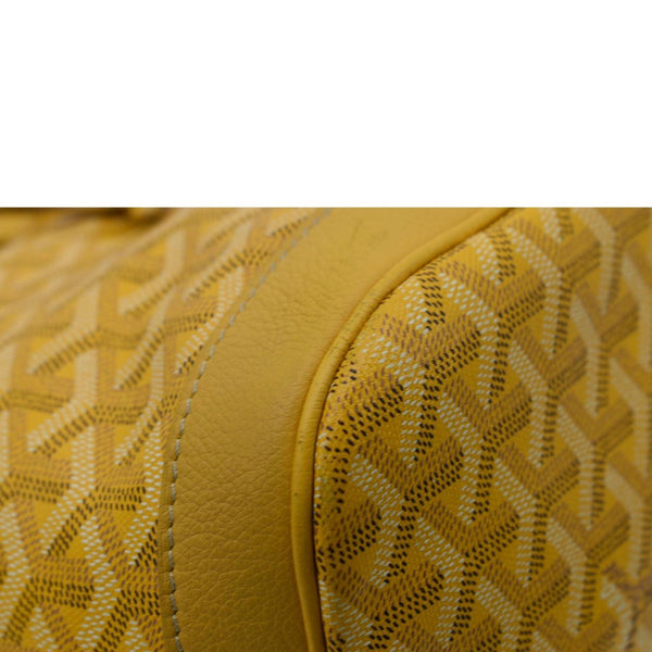 GOYARD Petit Flot PM Canvas Bucket Bag Yellow