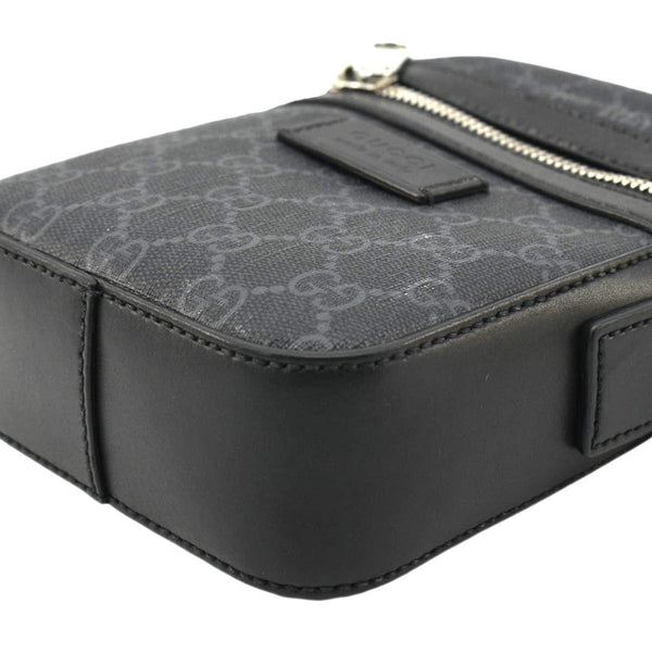 GUCCI GG Supreme Canvas Web Messenger Bag Black 598103