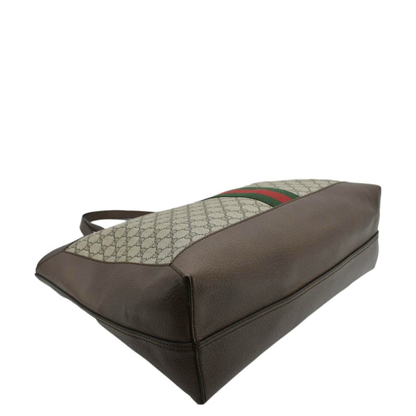 GUCCI Ophidia Soft Medium GG Supreme Tote Shoulder Bag Beige 547947