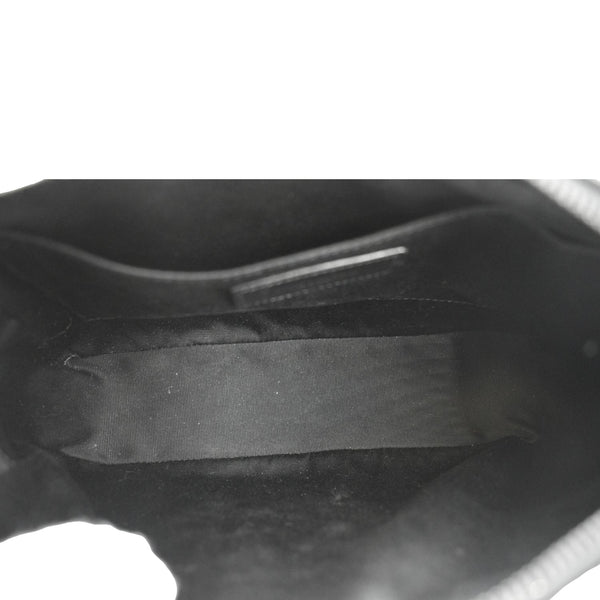 YVES SAINT LAURENT Lou Chevron Leather Camera Crossbody Bag Black