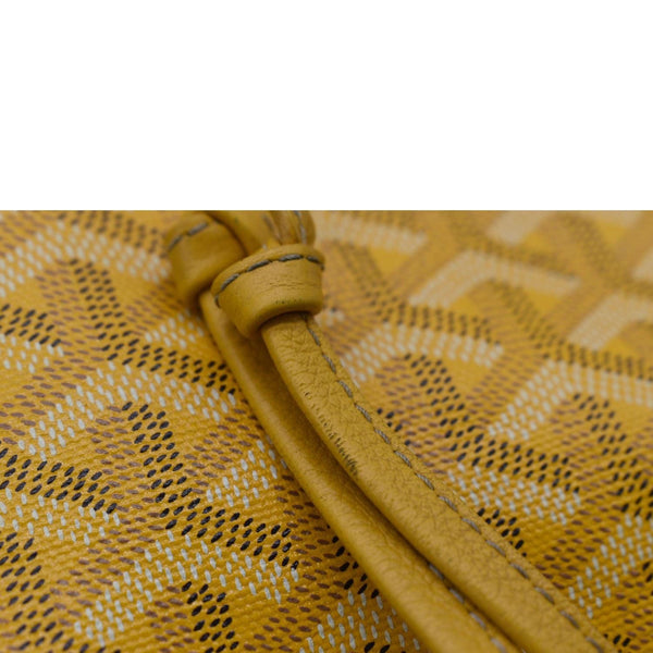 GOYARD Petit Flot PM Canvas Bucket Bag Yellow