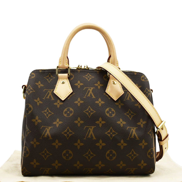 LOUIS VUITTON Speedy 25 Bandouliere Monogram Canvas Shoulder Bag Brown