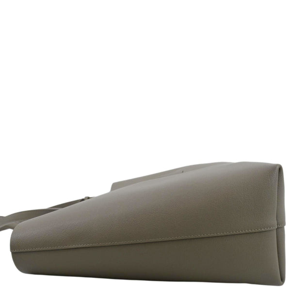 YVES SAINT LAURENT East/West Leather Shopping Tote Bag Beige