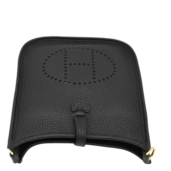 HERMES Evelyne TPM Crossbody Bag Black upper look