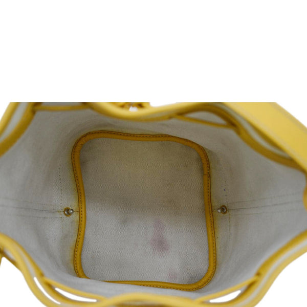 GOYARD Petit Flot PM Canvas Bucket Bag Yellow