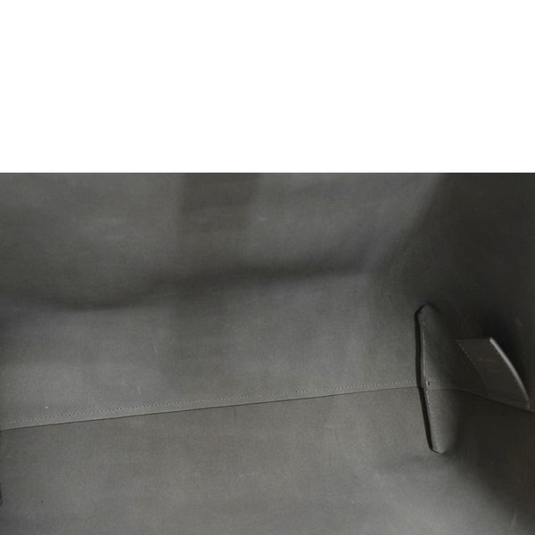 YVES SAINT LAURENT East/West Leather Shopping Tote Bag Beige