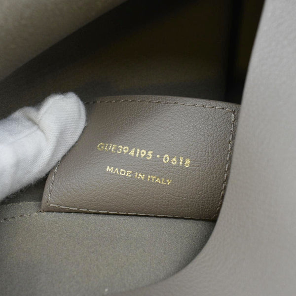 YVES SAINT LAURENT East/West Leather Shopping Tote Bag Beige