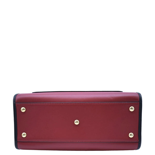 FENDI Runaway Small Leather Tote Bag Red