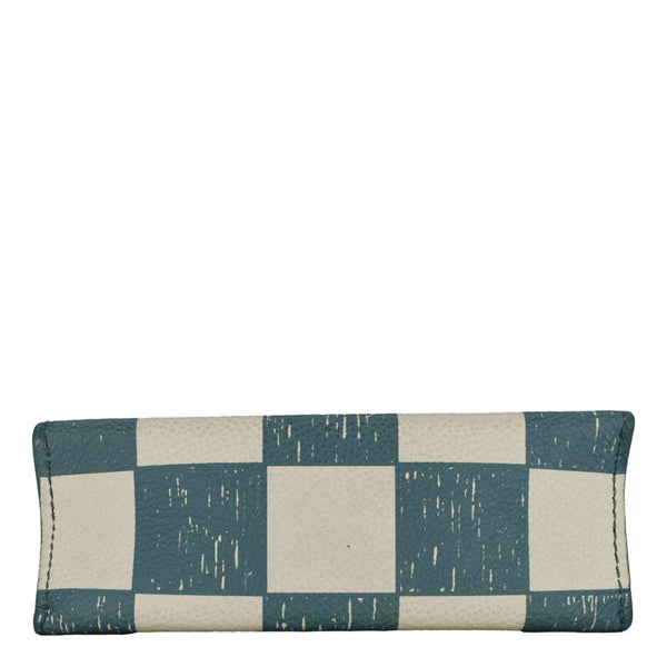 LOUIS VUITTON Sac Plat XS Damier Checkerboard Leather Crossbody Bag Turquoise