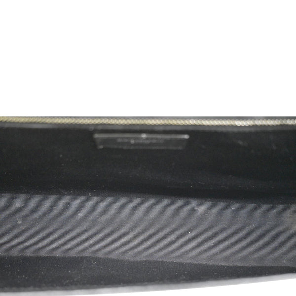 YVES SAINT LAURENT Large Envelope Mix Matelasse Leather Chain Shoulder Bag Black