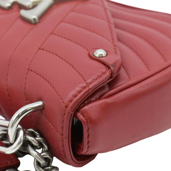 LOUIS VUITTON New Wave Shoulder Bag Red corner side