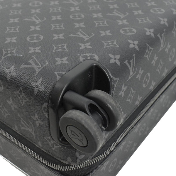 LOUIS VUITTON Horizon 55 Monogram Eclipse Canvas Rolling Suitcase Black