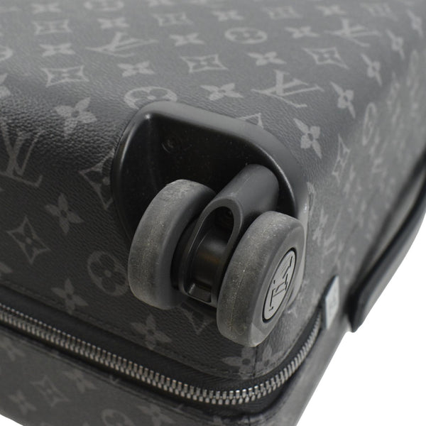 LOUIS VUITTON Horizon 55 Monogram Eclipse Canvas Rolling Suitcase Black