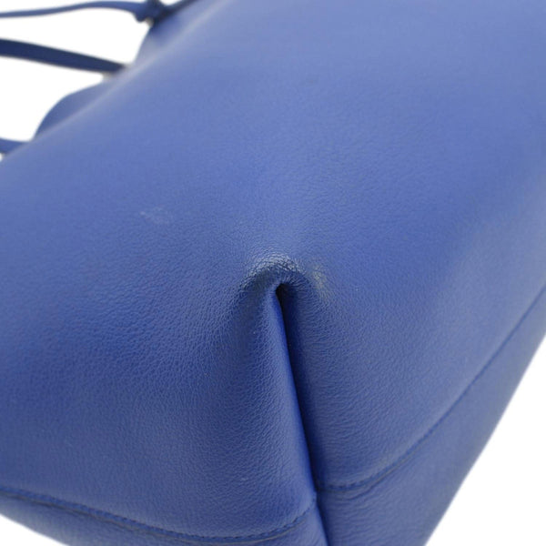 YVES SAINT LAURENT Shopping Leather Tote Bag Blue