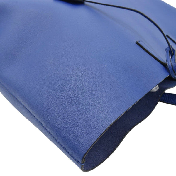 YVES SAINT LAURENT Shopping Leather Tote Bag Blue