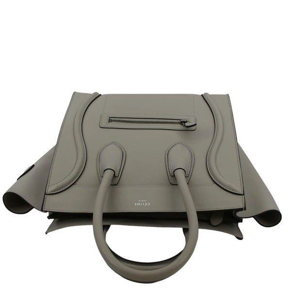 CELINE Luggage Smooth Leather Tote Bag Gray