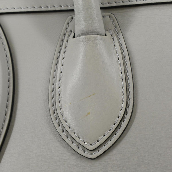 CELINE Luggage Smooth Leather Tote Bag Gray