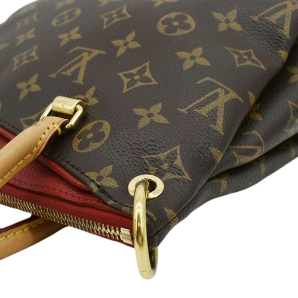 LOUIS VUITTON Pallas BB Monogram Canvas Shoulder Bag Brown