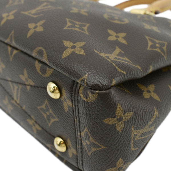 LOUIS VUITTON Pallas BB Monogram Canvas Shoulder Bag Brown