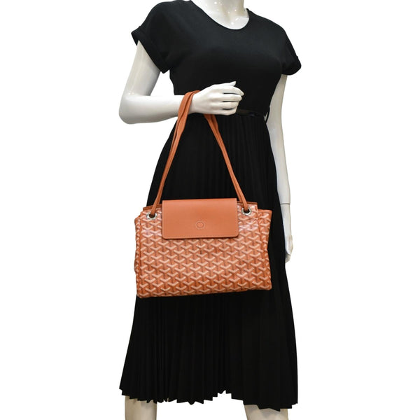 GOYARD Rouette Soft Canvas Shoulder Bag Orange