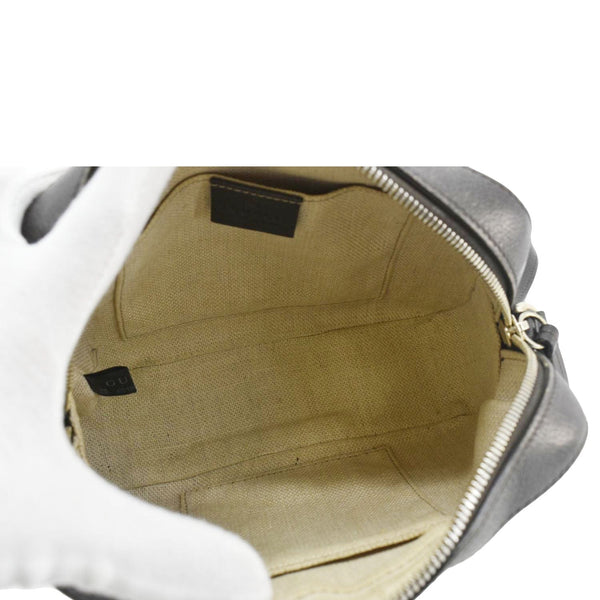 GUCCI Bee Web GG Canvas Camera Crossbody Bag Beige 412008