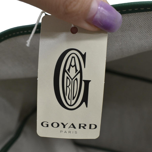 GOYARD Saint Louis GM Canvas Tote Bag Green