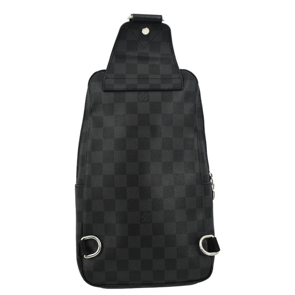 LOUIS VUITTON Avenue Sling Damier Graphite Backpack Bag Black