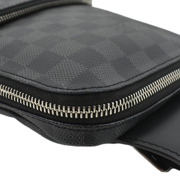 LOUIS VUITTON Avenue Sling Damier Graphite Backpack Bag Black