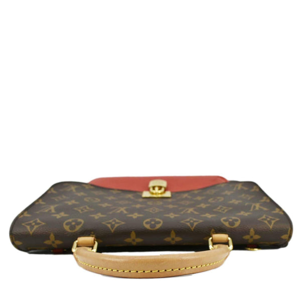 LOUIS VUITTON Marignan Monogram Canvas Shoulder Bag Coquelicot