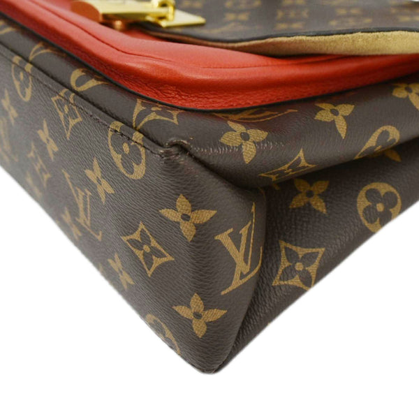LOUIS VUITTON Marignan Monogram Canvas Shoulder Bag Coquelicot
